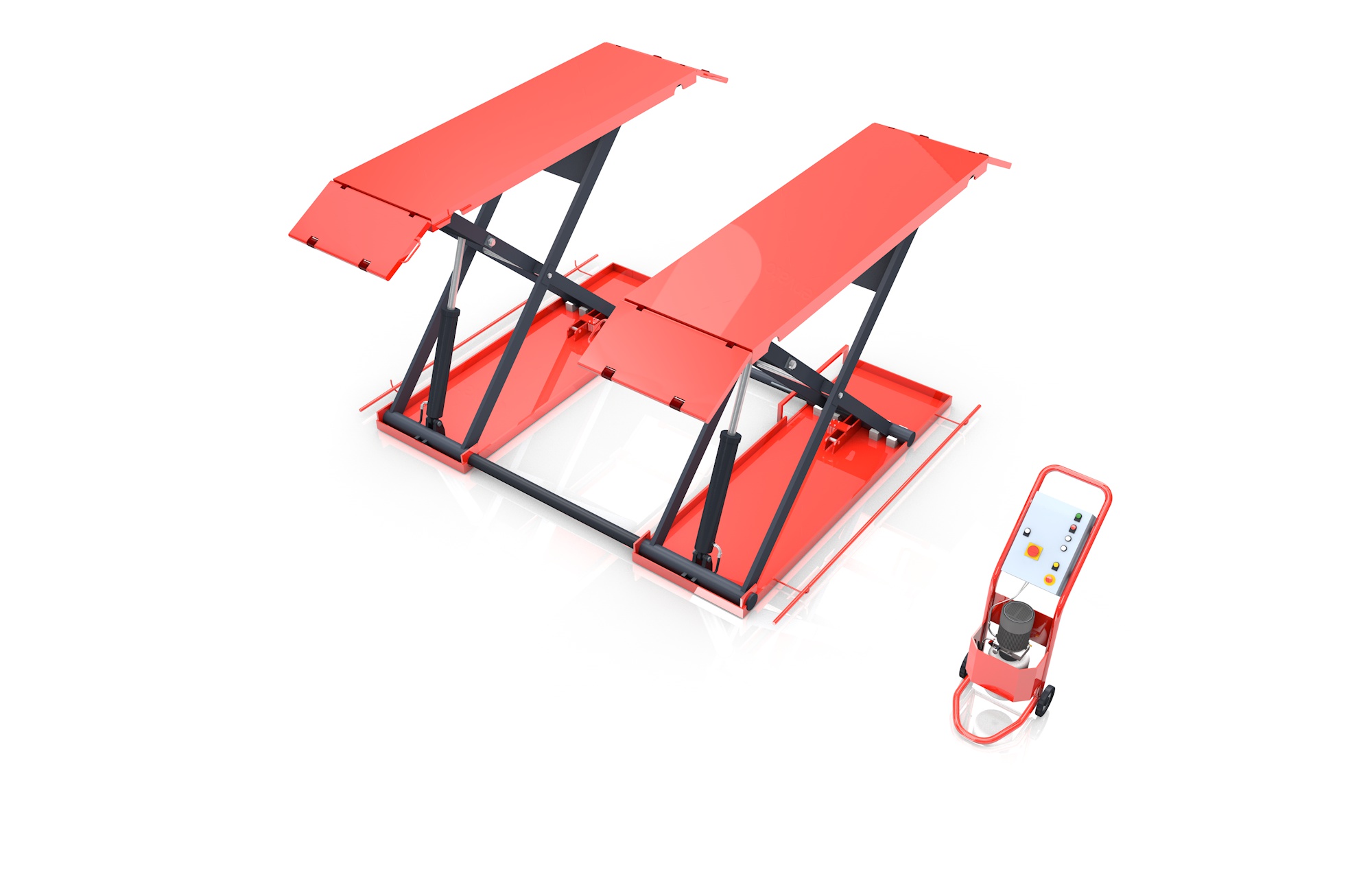 ERSA-QJY30-ZW SERİSİ 3000 KG 1 METRE OTOMOBİL YÜKSELTME PLATFORMU