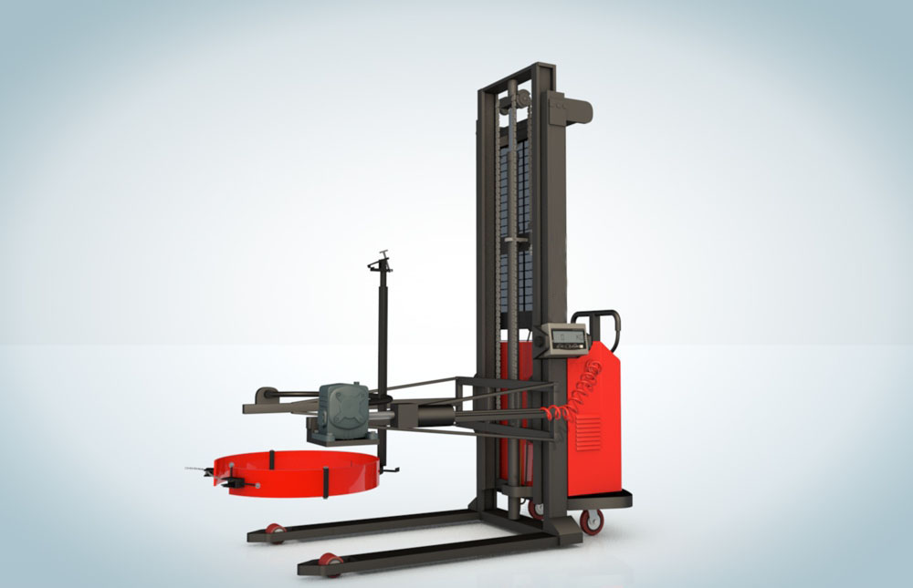 YL450A-1 SERİSİ ERSA YARI AKÜLÜ TERAZİLİ VARİL TAŞIMA İSTİF MAKİNASI (450 KG )